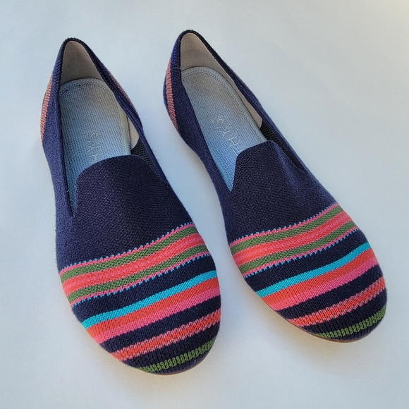 Rothy's Shoes - Rothy's  Navy Ribbon Striped Loafers Sz: 6